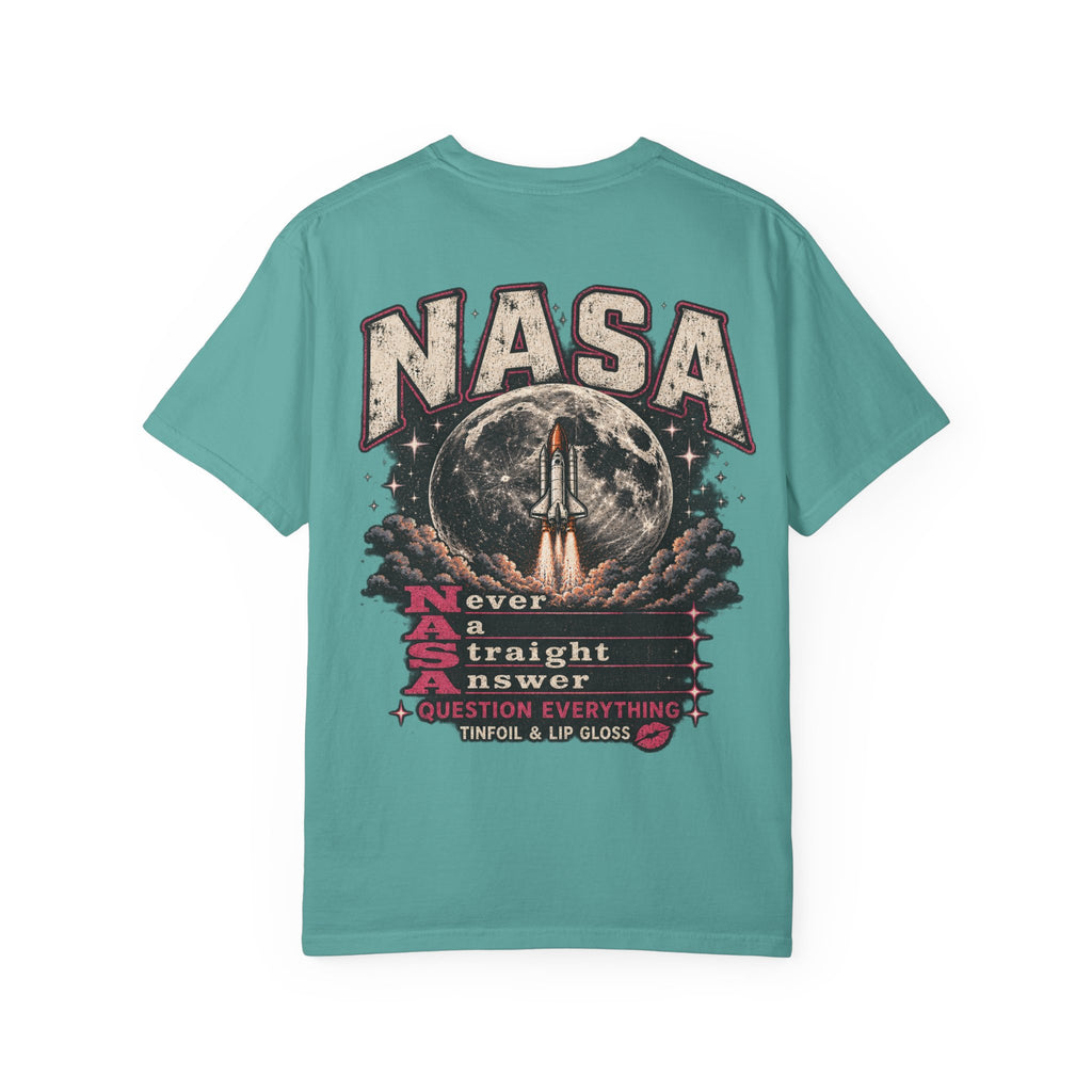 NASA never a straight answer Unisex Garment-Dyed T-shirt