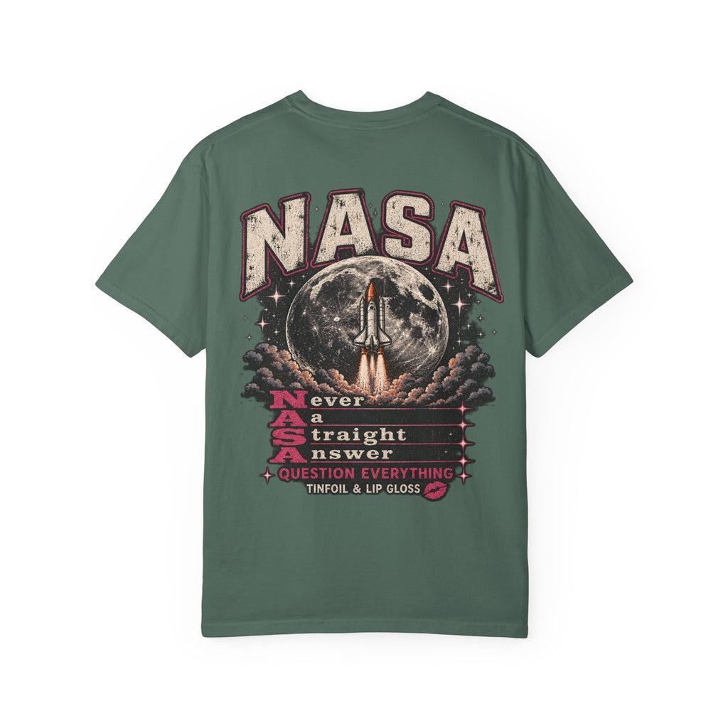 NASA never a straight answer Unisex Garment-Dyed T-shirt