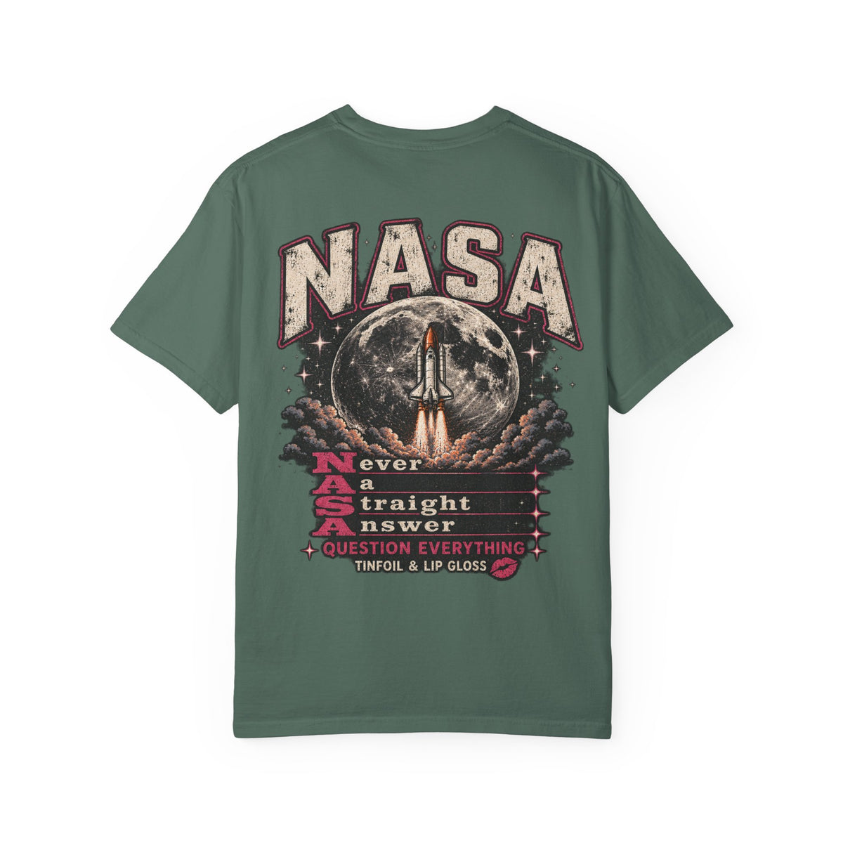 NASA never a straight answer Unisex Garment-Dyed T-shirt