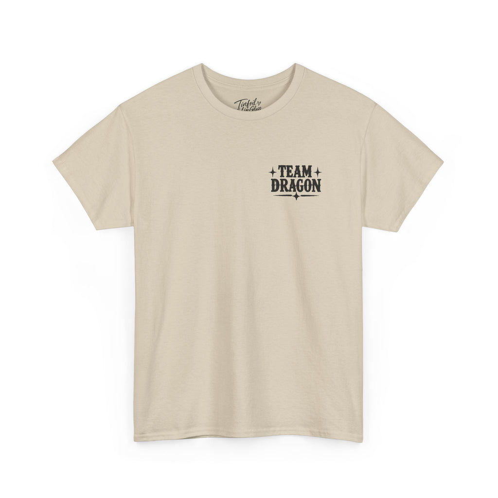 Team T-Rex vs Dragon Unisex Heavy Cotton Tee