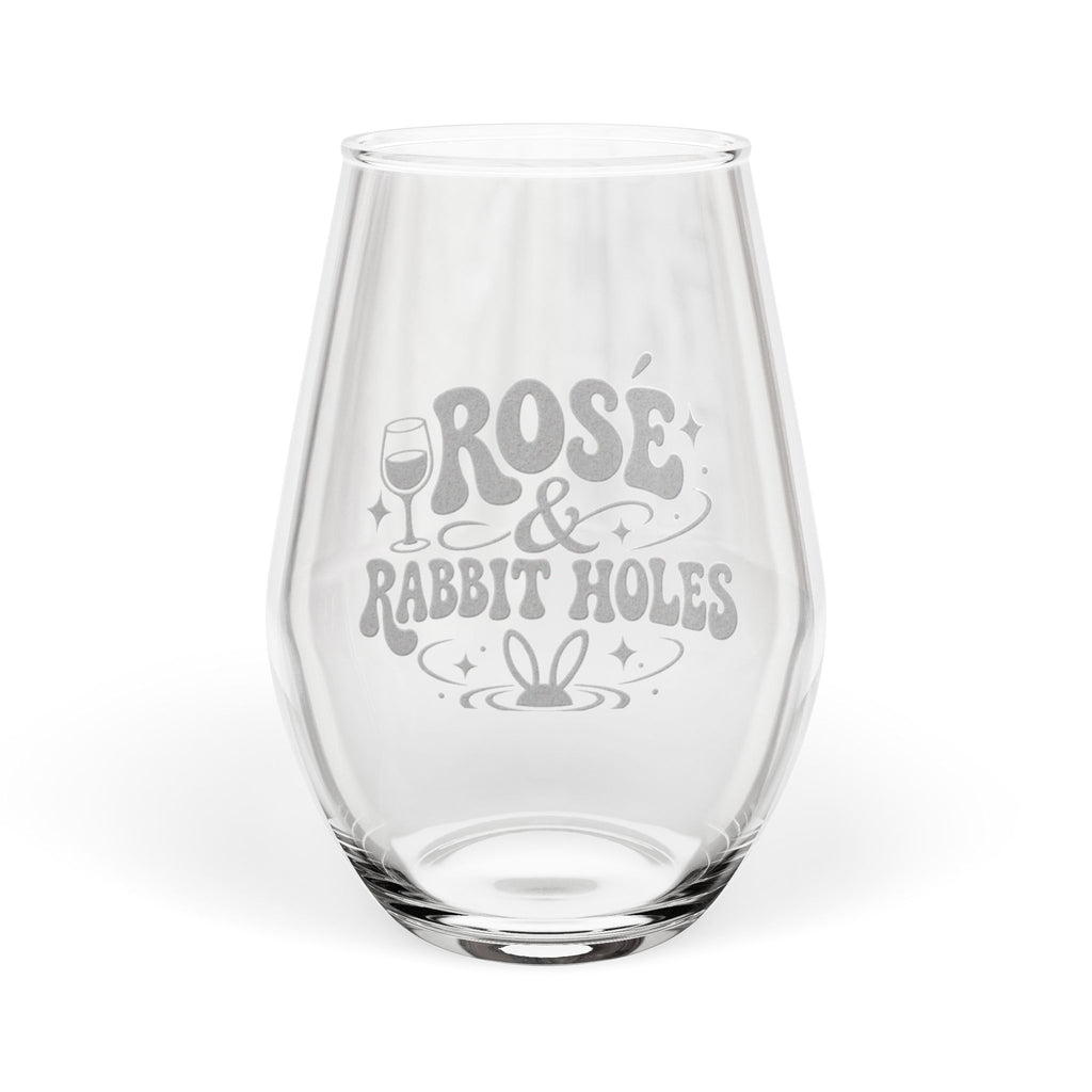Rosé & Rabbit Holes Wine Glass, 11.75oz