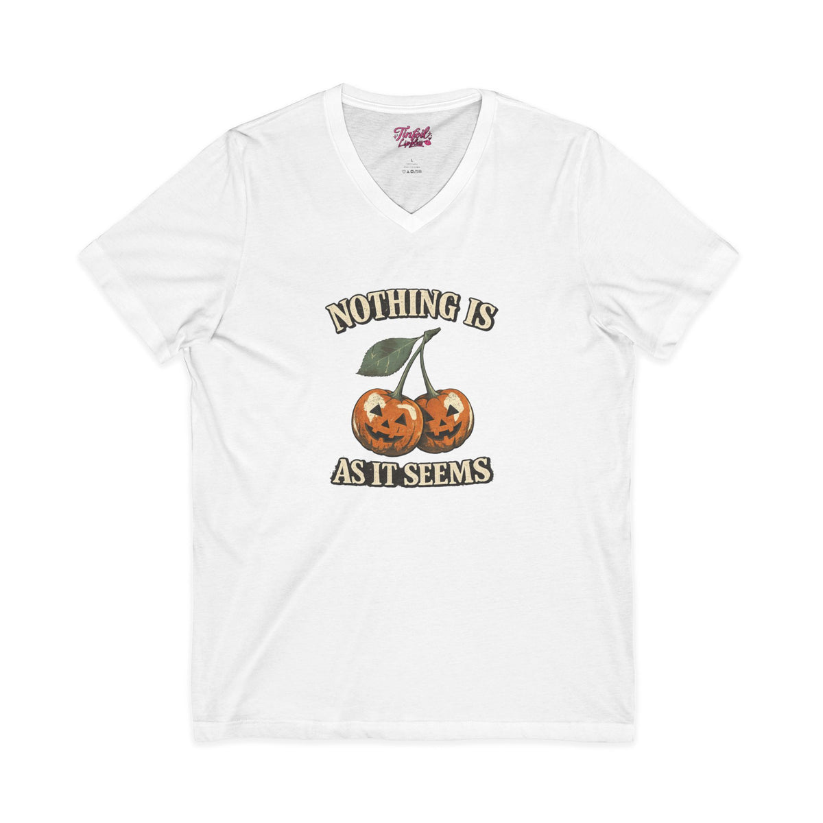 Nothing is what it seems Unisex Jersey Short Sleeve V-Neck Tee