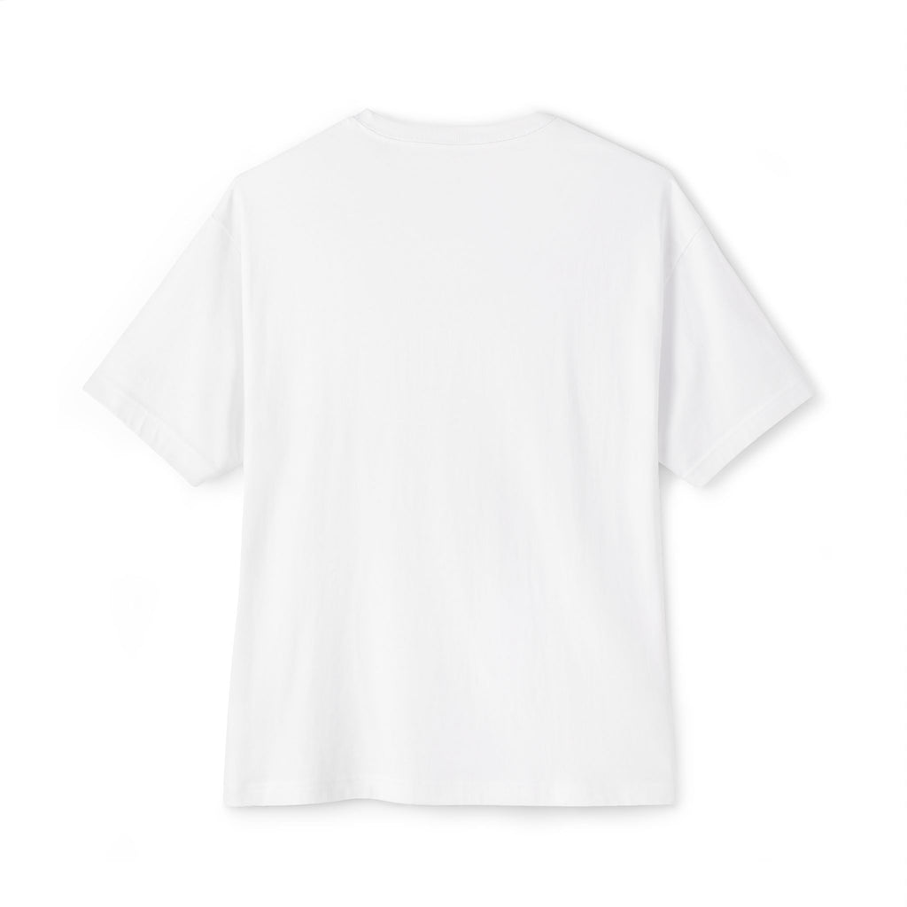Never A Straight Answer front Unisex Oversized Boxy Tee