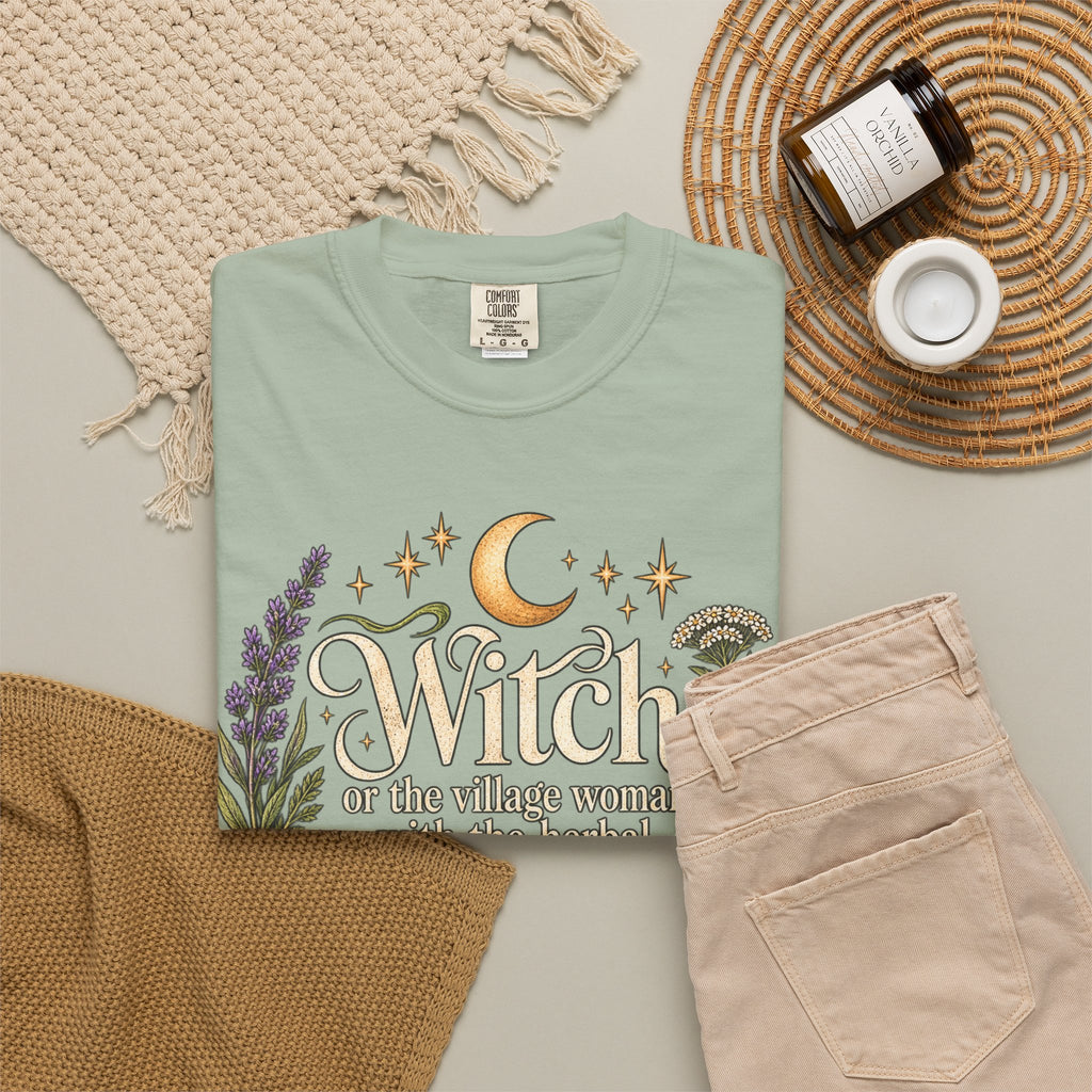Witch or Village Healer? Garment-Dyed Tee 🌿🌙