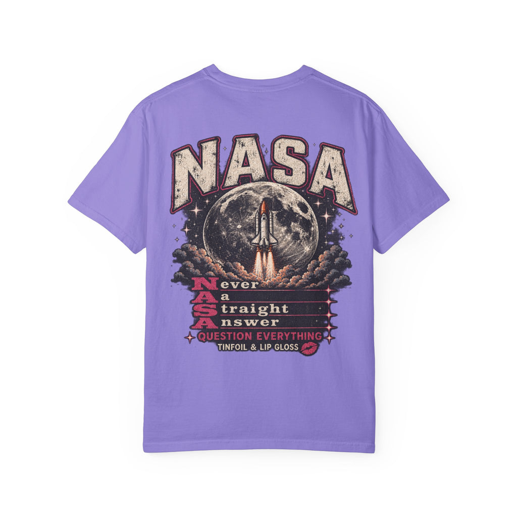 NASA never a straight answer Unisex Garment-Dyed T-shirt