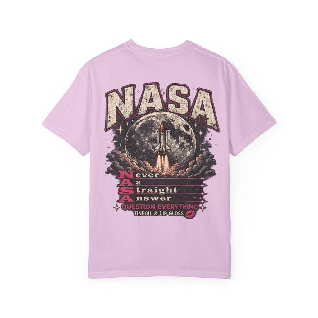 NASA never a straight answer Unisex Garment-Dyed T-shirt