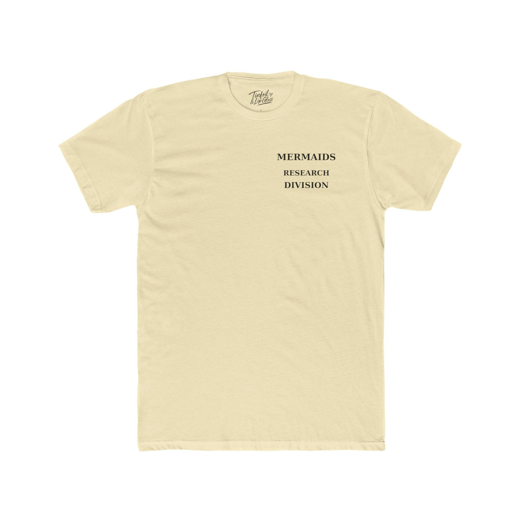 Mermaid /The Ocean is Hiding Something Unisex Cotton Crew Tee