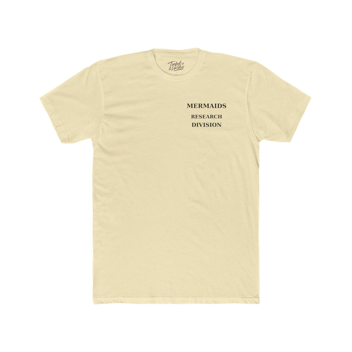 Mermaid /The Ocean is Hiding Something Unisex Cotton Crew Tee