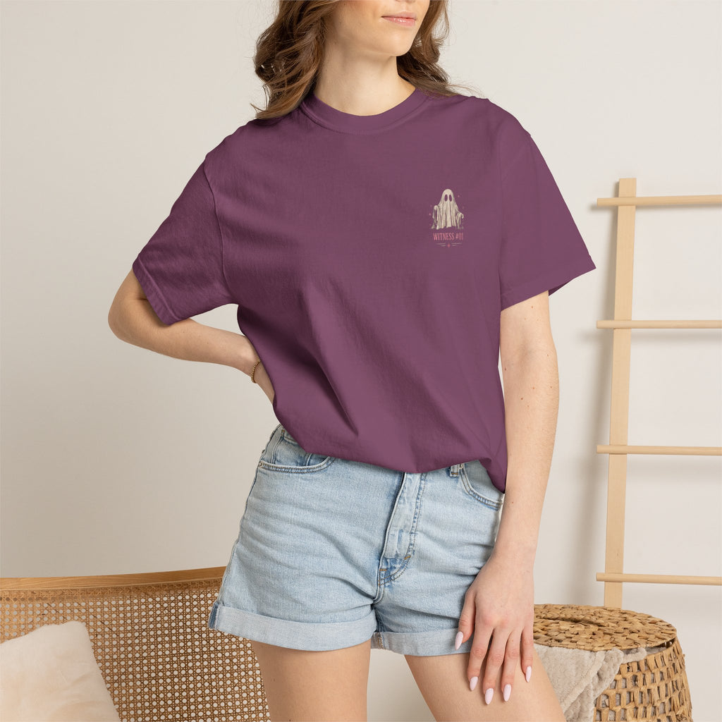 Normal people see ghosts ..Unisex Garment-Dyed T-shirt