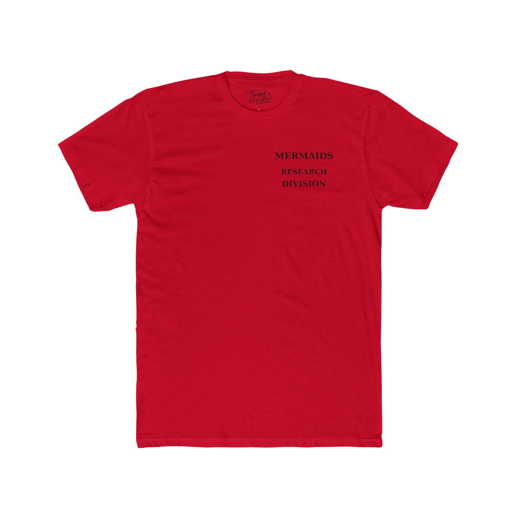 Mermaid /The Ocean is Hiding Something Unisex Cotton Crew Tee