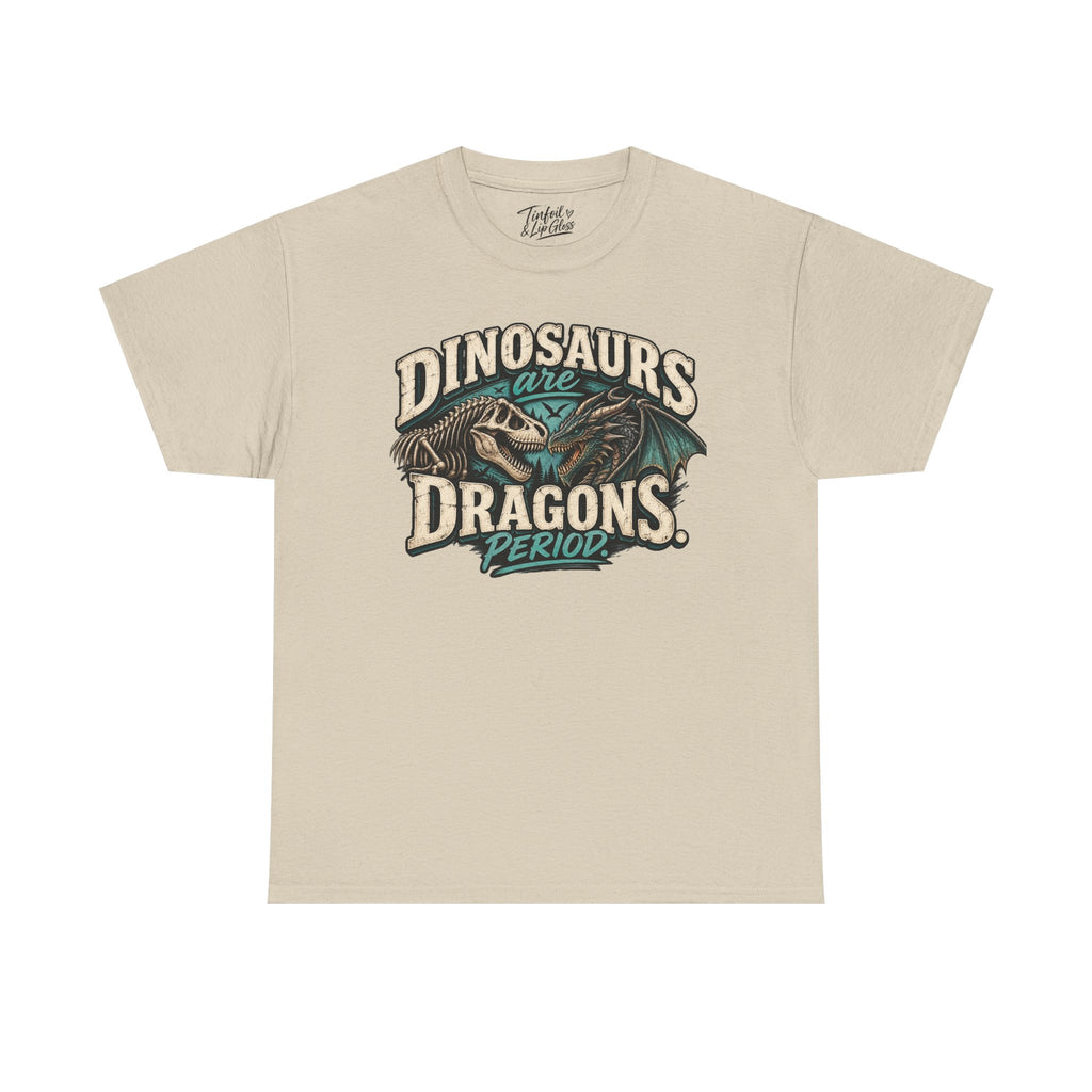 Dinosaurs are Dragons Unisex Heavy Cotton Tee