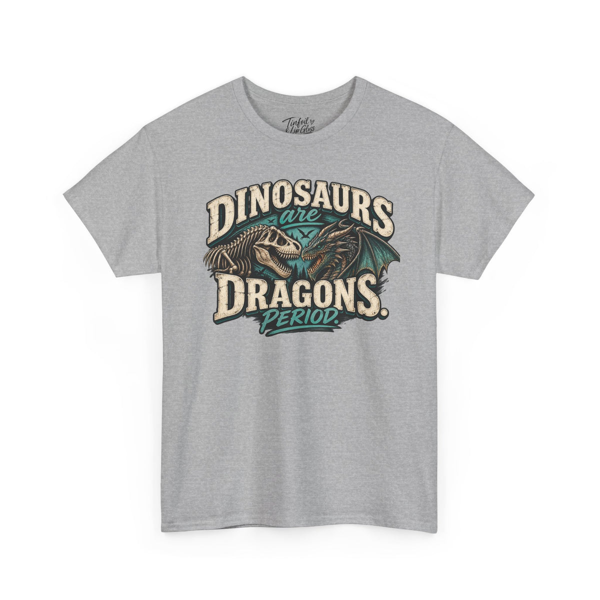 Dinosaurs are Dragons Unisex Heavy Cotton Tee