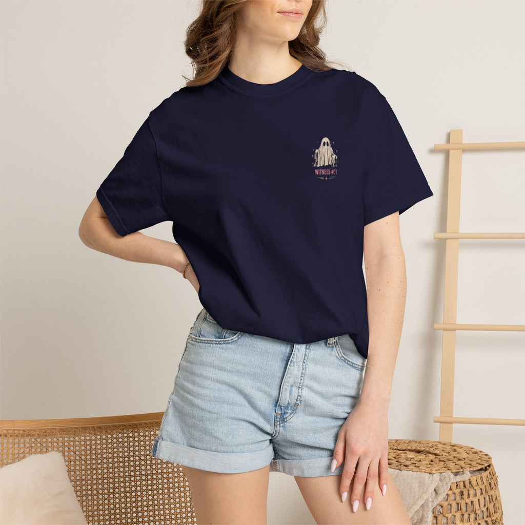 Normal people see ghosts ..Unisex Garment-Dyed T-shirt