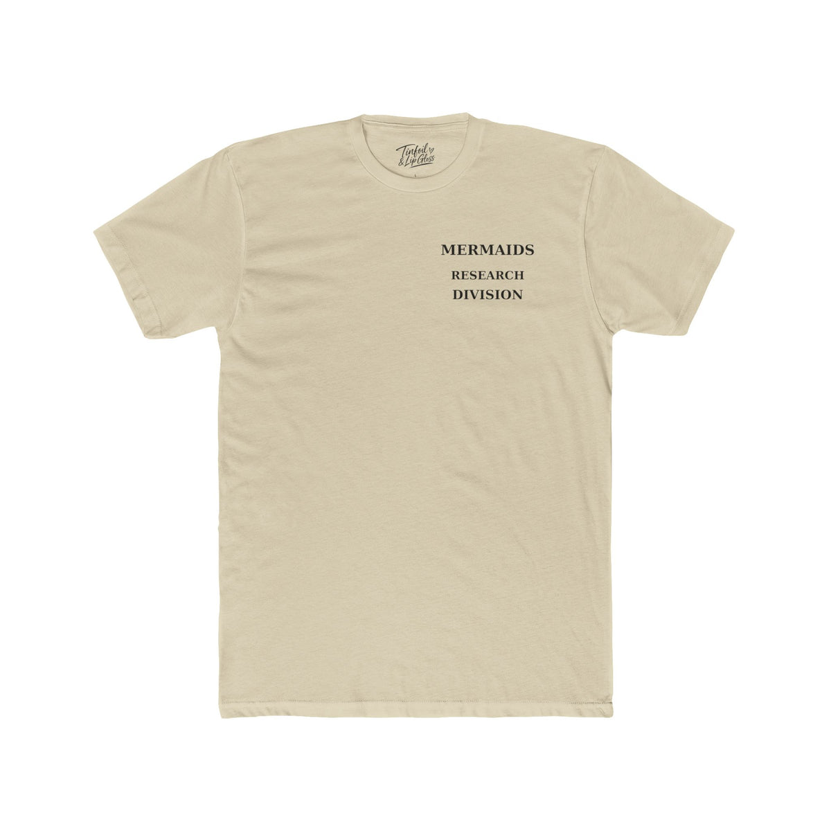 Mermaid /The Ocean is Hiding Something Unisex Cotton Crew Tee