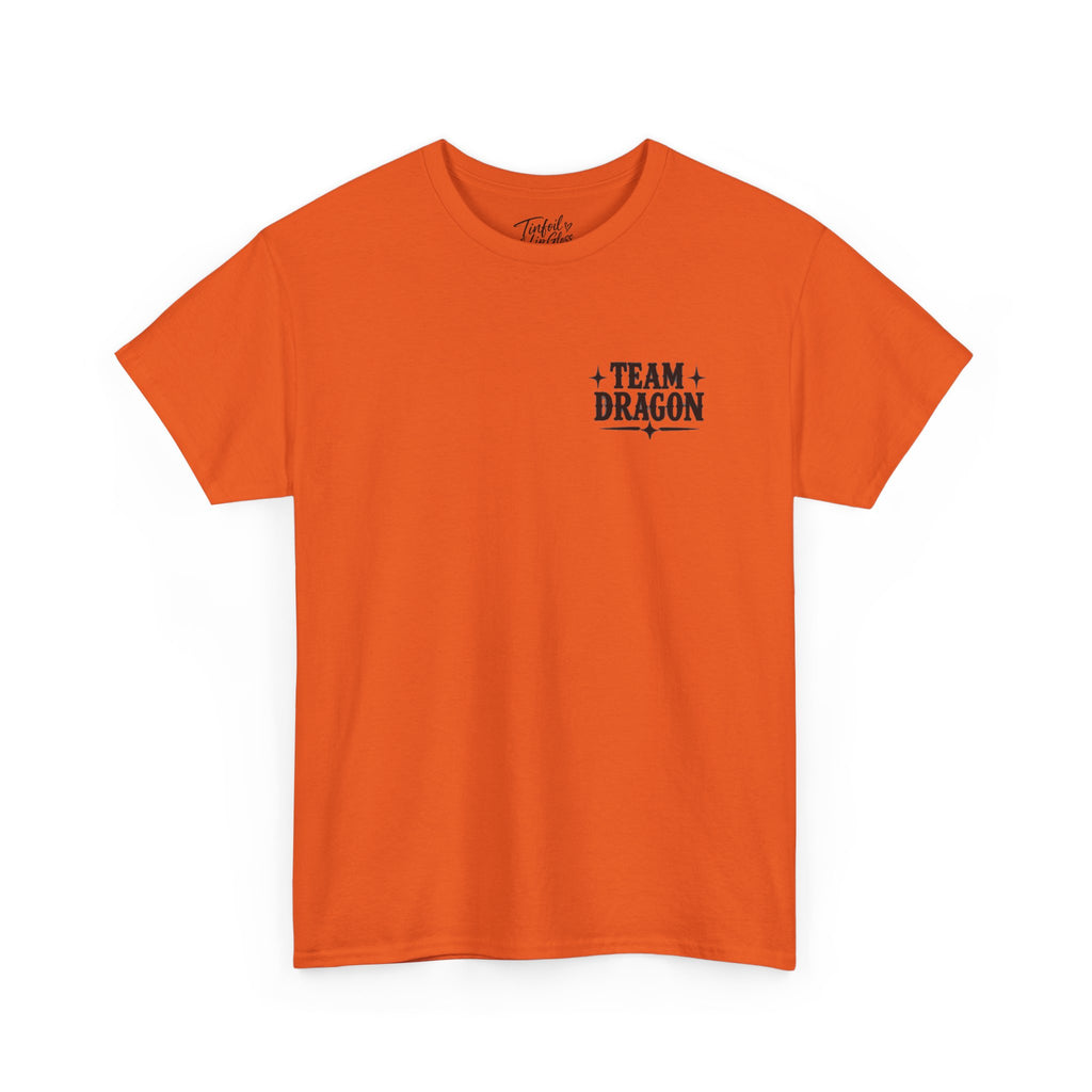 Team T-Rex vs Dragon Unisex Heavy Cotton Tee