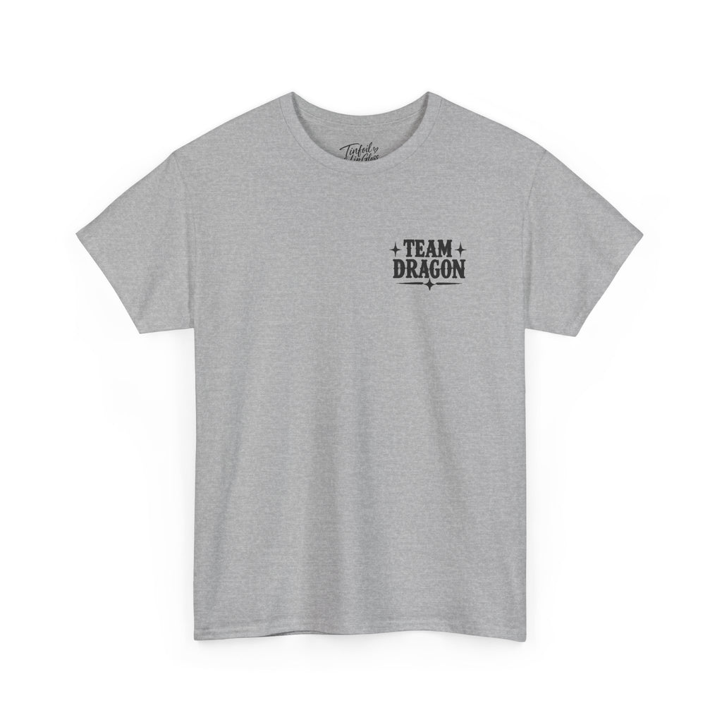 Team T-Rex vs Dragon Unisex Heavy Cotton Tee