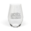 Uncork The Truth Stemless Wine Glass, 11.75oz