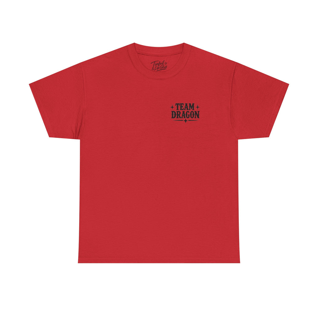 Team T-Rex vs Dragon Unisex Heavy Cotton Tee