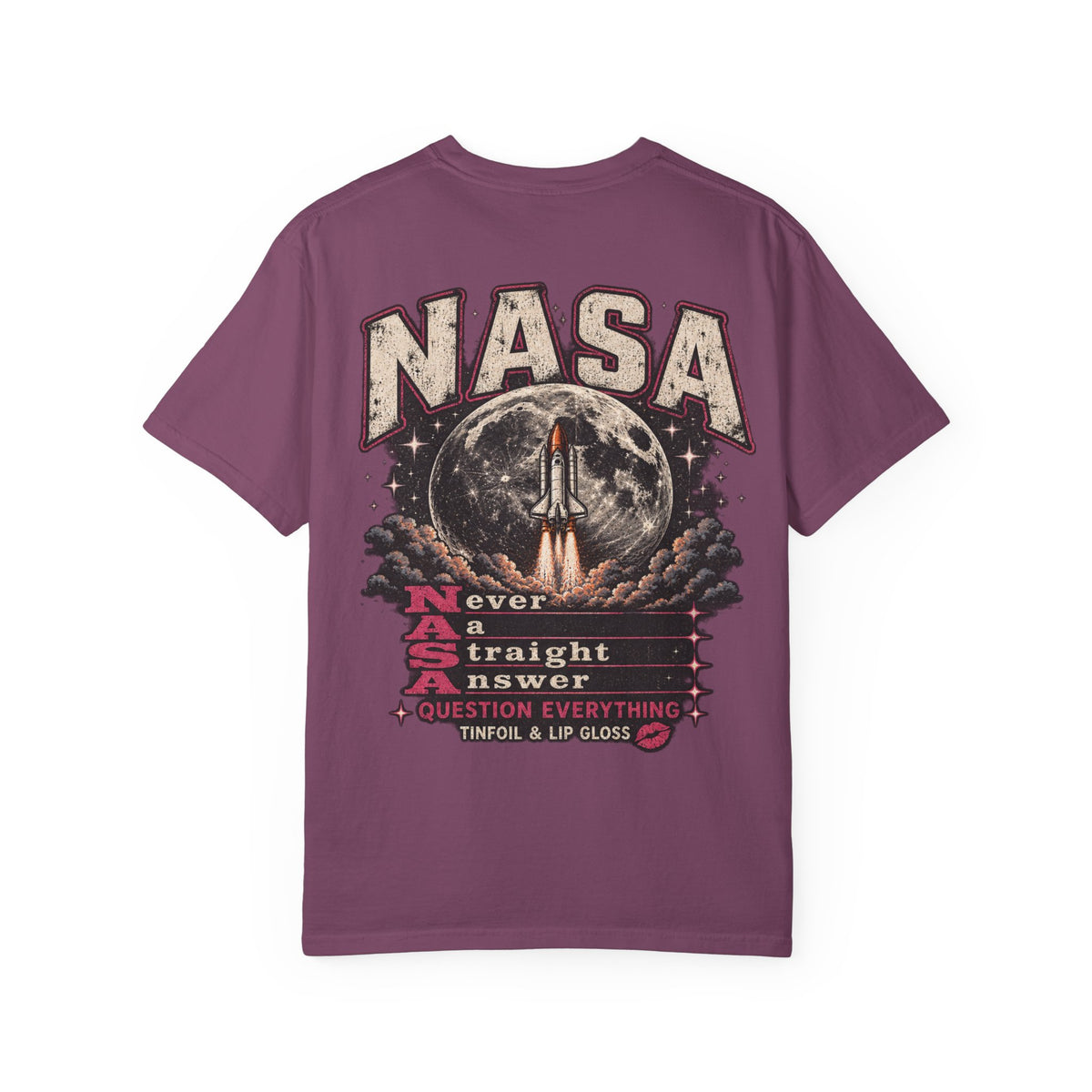 NASA never a straight answer Unisex Garment-Dyed T-shirt