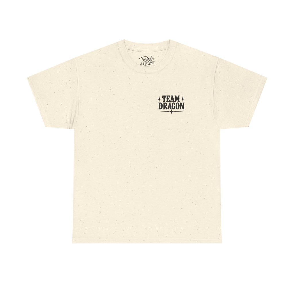 Team T-Rex vs Dragon Unisex Heavy Cotton Tee