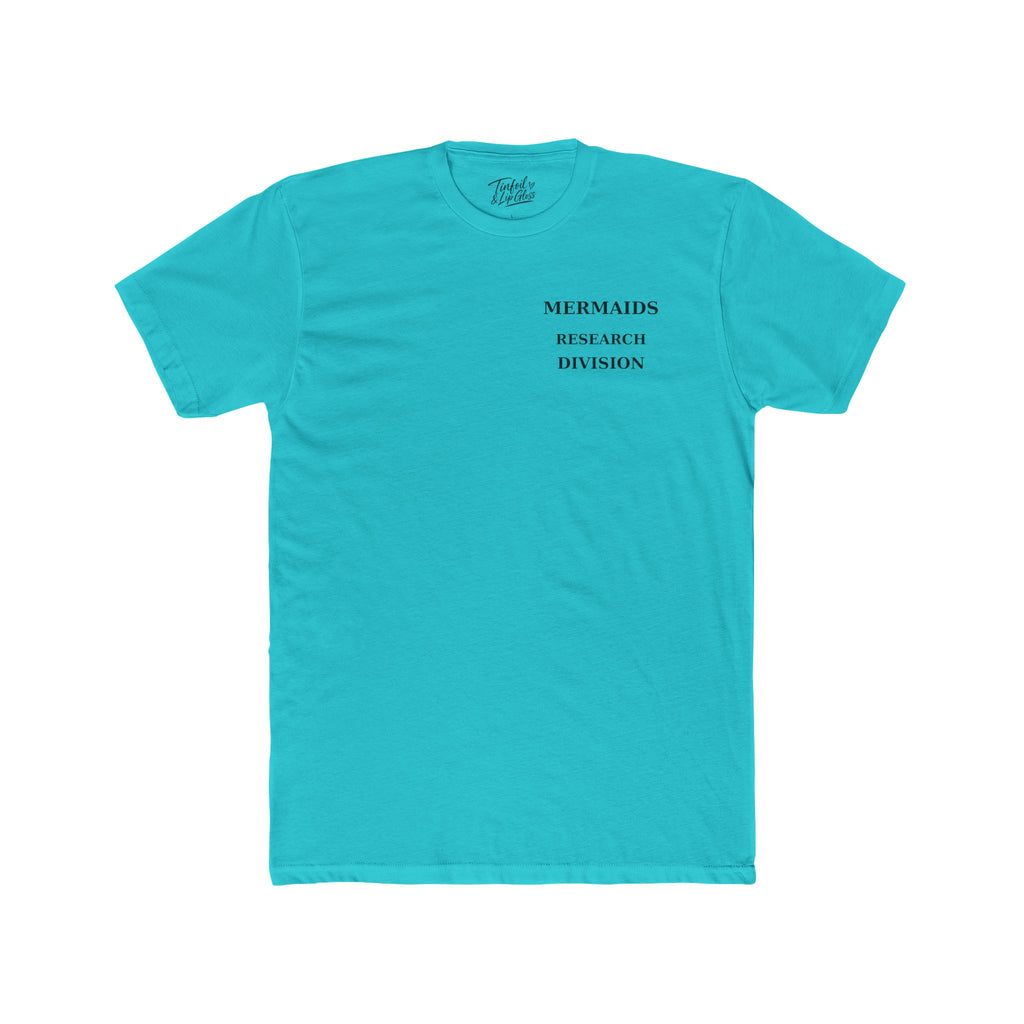 Mermaid /The Ocean is Hiding Something Unisex Cotton Crew Tee