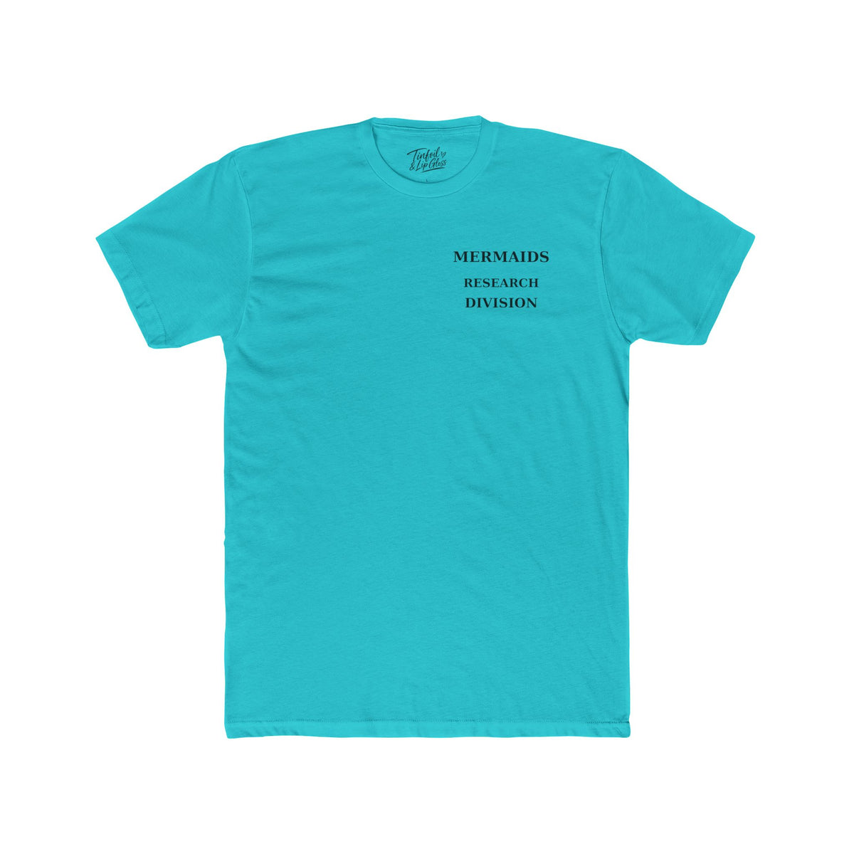 Mermaid /The Ocean is Hiding Something Unisex Cotton Crew Tee