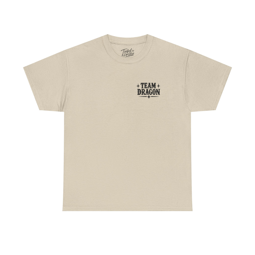 Team T-Rex vs Dragon Unisex Heavy Cotton Tee