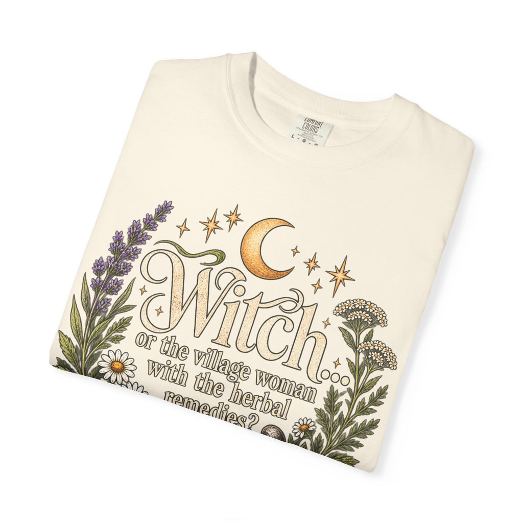 Witch or Village Healer? Garment-Dyed Tee 🌿🌙