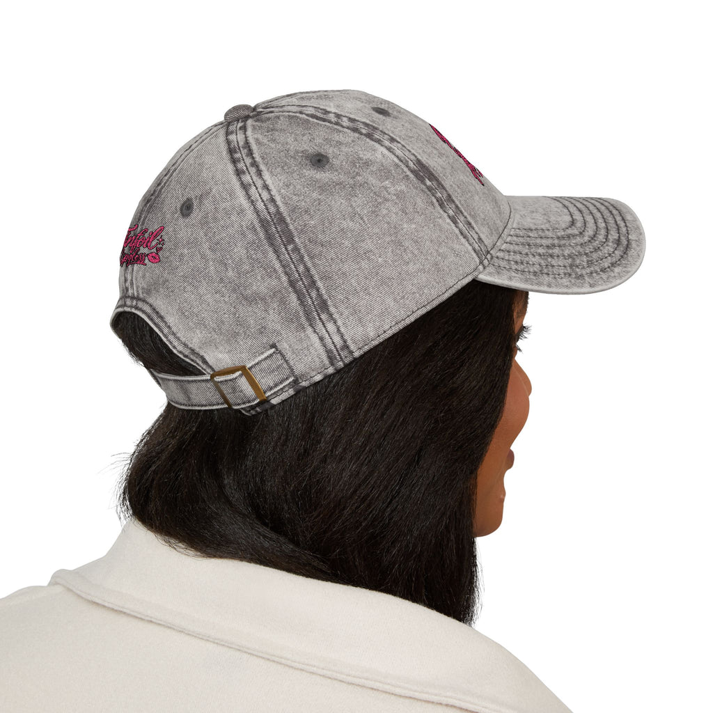 Pretty Girls Ask Questions Vintage Embroidered Cap