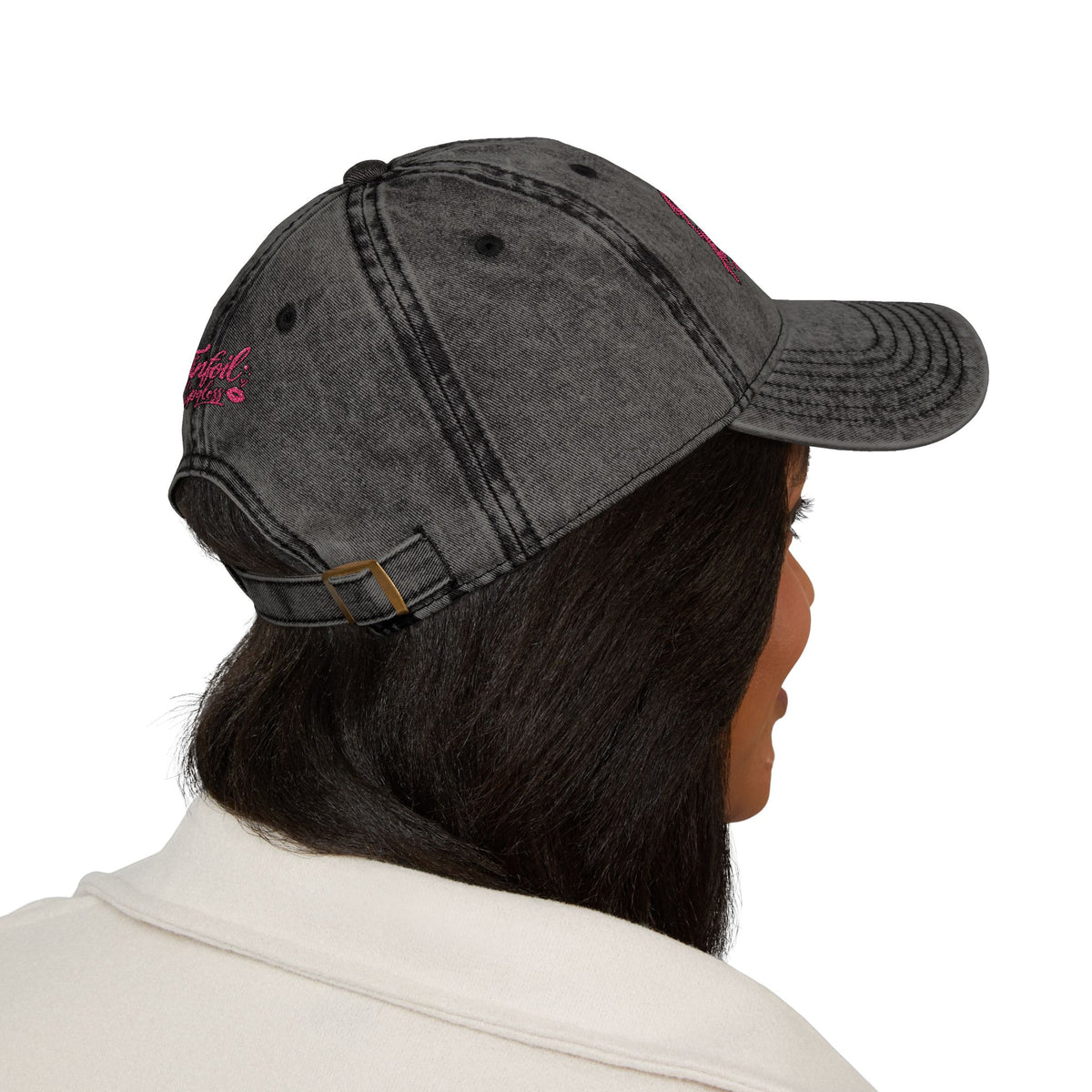 Pretty Girls Ask Questions Vintage Embroidered Cap