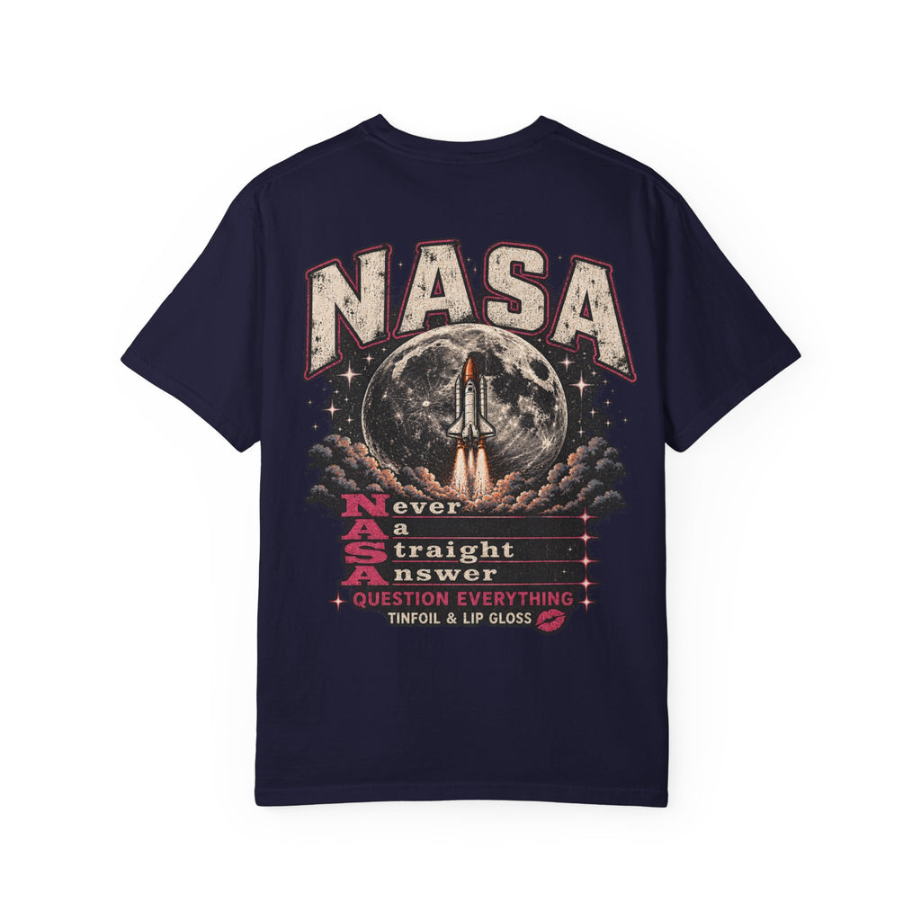 NASA never a straight answer Unisex Garment-Dyed T-shirt