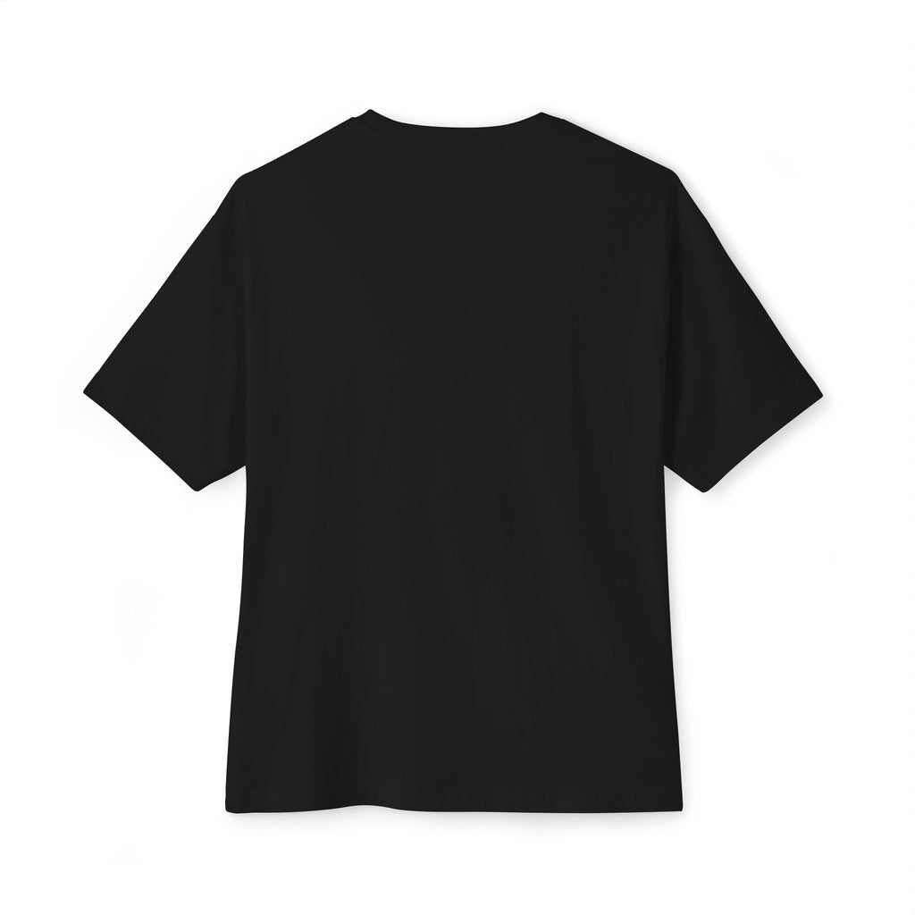 Never A Straight Answer front Unisex Oversized Boxy Tee