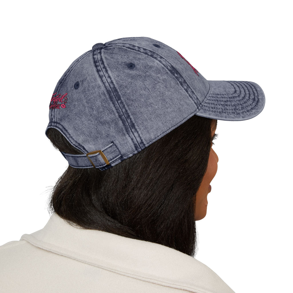 Pretty Girls Ask Questions Vintage Embroidered Cap