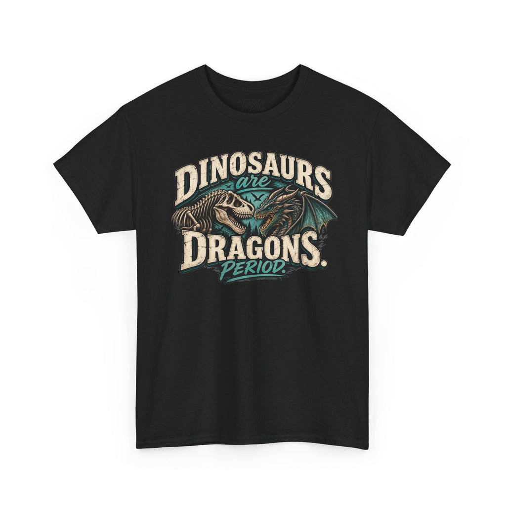 Dinosaurs are Dragons Unisex Heavy Cotton Tee