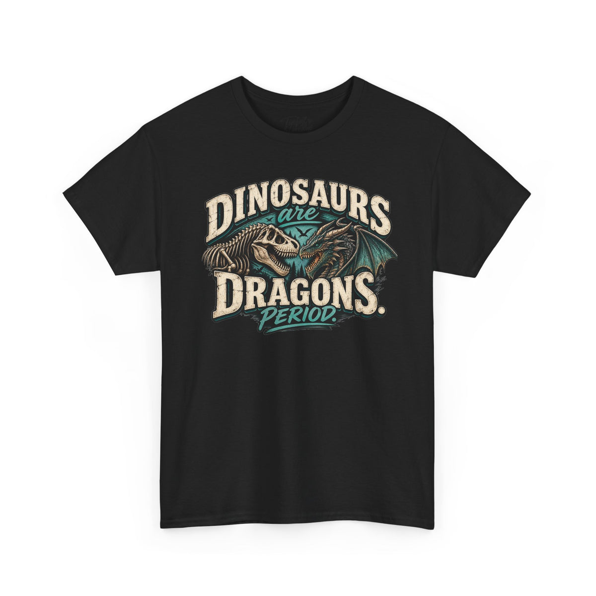 Dinosaurs are Dragons Unisex Heavy Cotton Tee