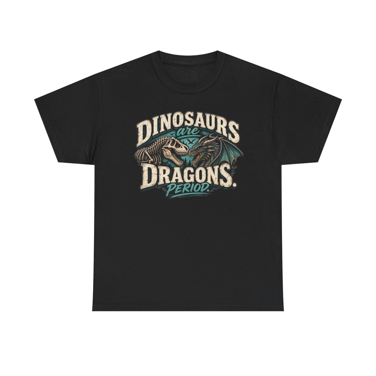 Dinosaurs are Dragons Unisex Heavy Cotton Tee