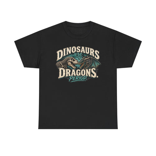 Dinosaurs are Dragons Unisex Heavy Cotton Tee