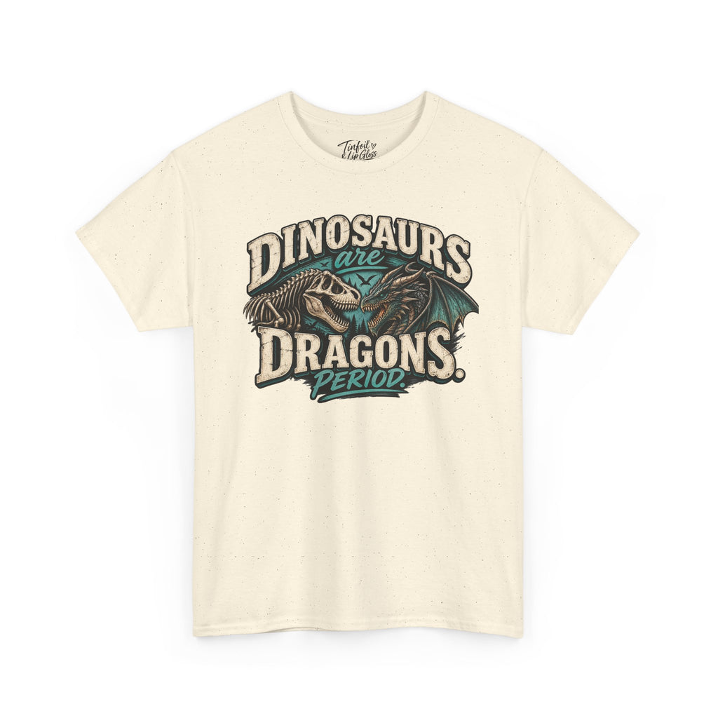 Dinosaurs are Dragons Unisex Heavy Cotton Tee