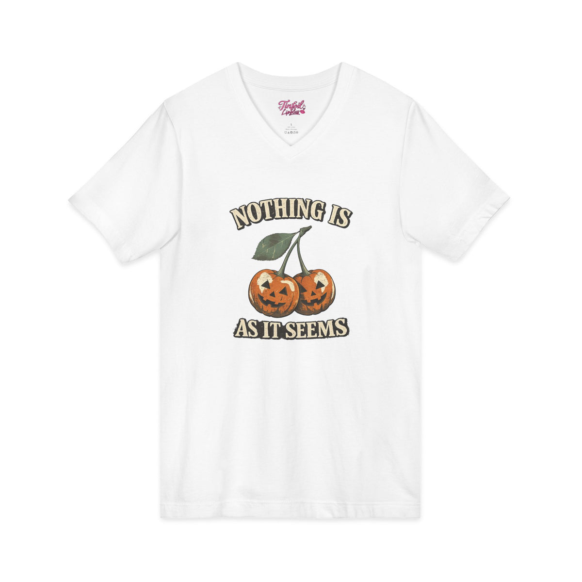 Nothing is what it seems Unisex Jersey Short Sleeve V-Neck Tee