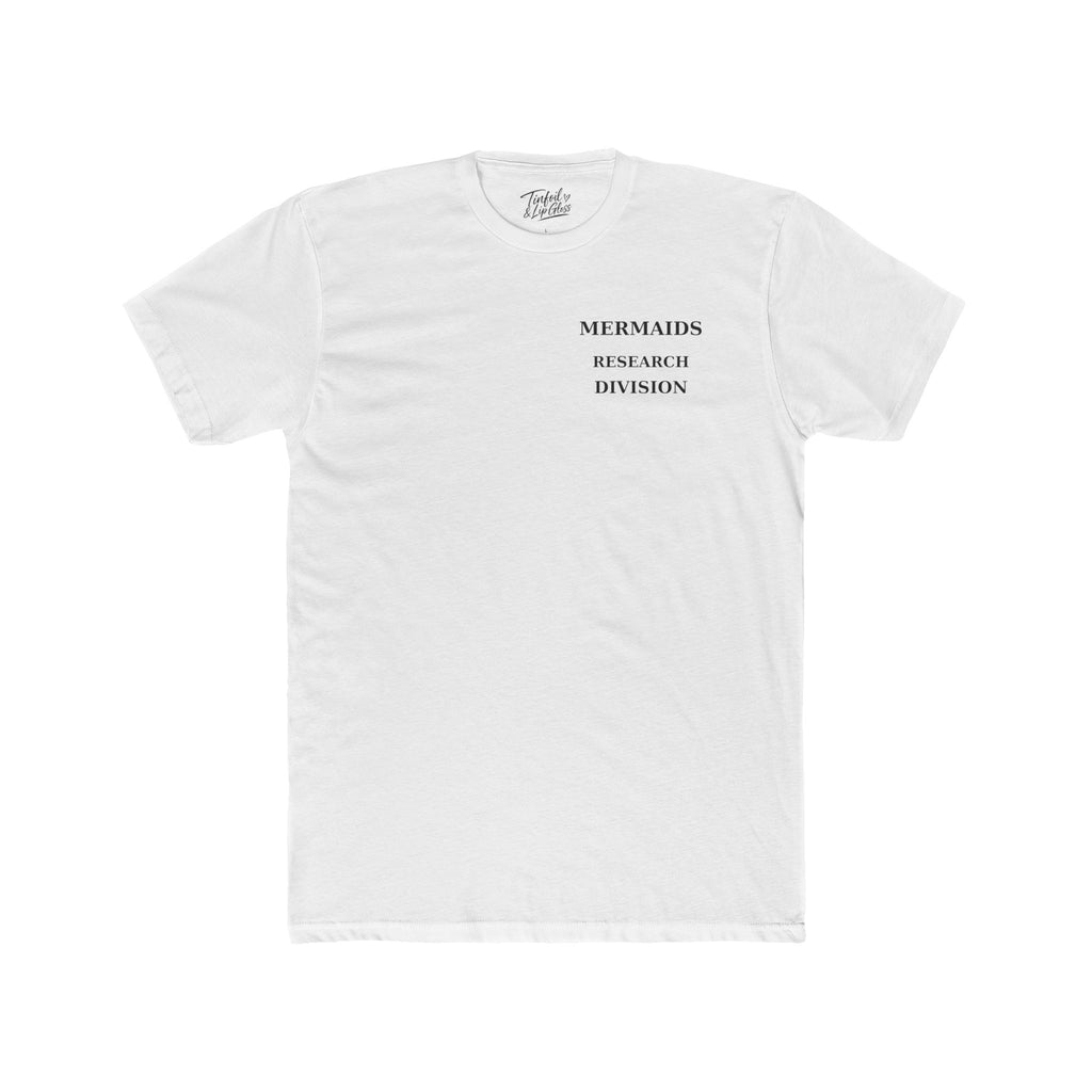 Mermaid /The Ocean is Hiding Something Unisex Cotton Crew Tee