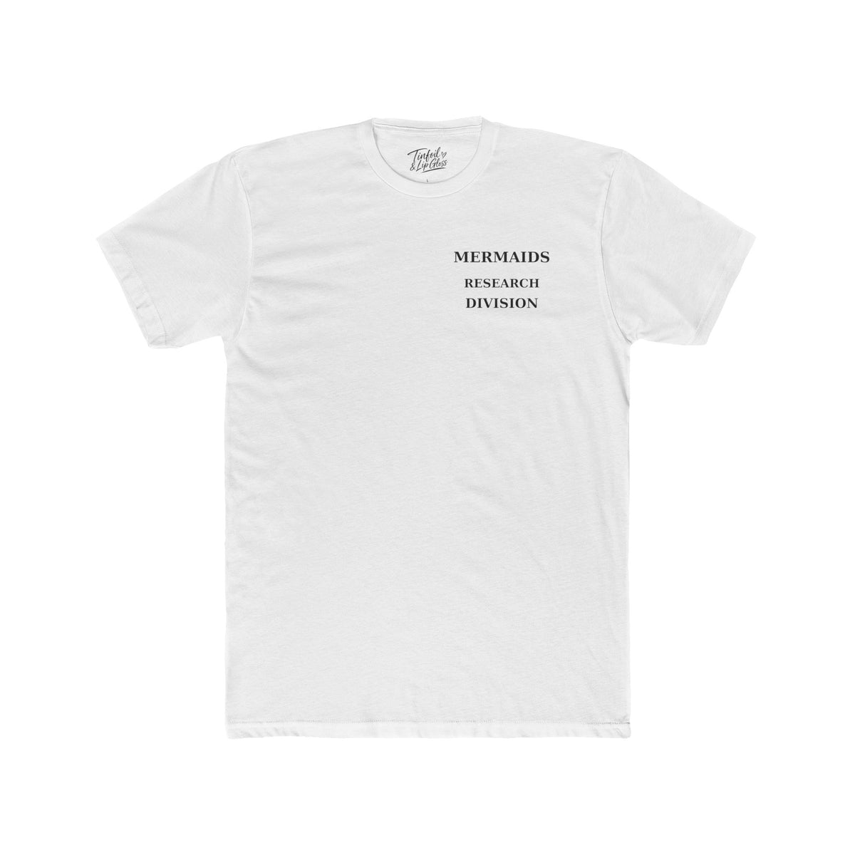 Mermaid /The Ocean is Hiding Something Unisex Cotton Crew Tee