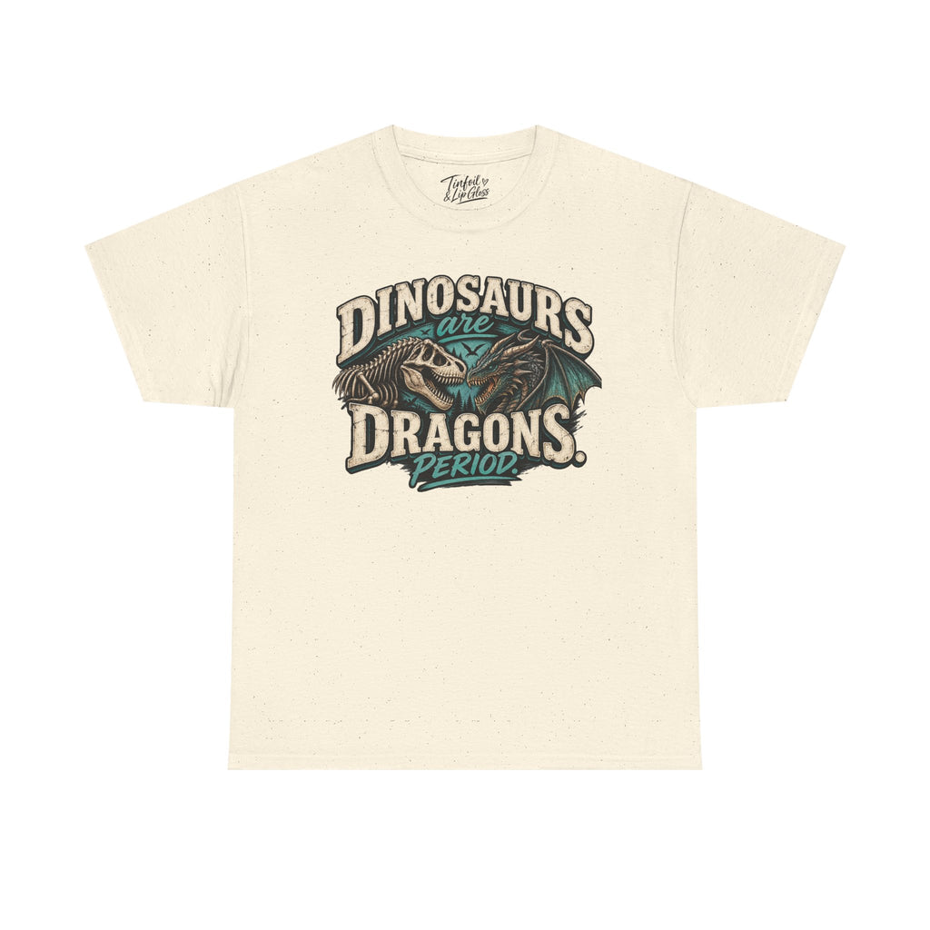 Dinosaurs are Dragons Unisex Heavy Cotton Tee