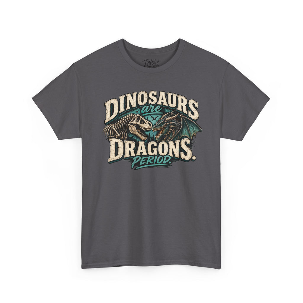 Dinosaurs are Dragons Unisex Heavy Cotton Tee