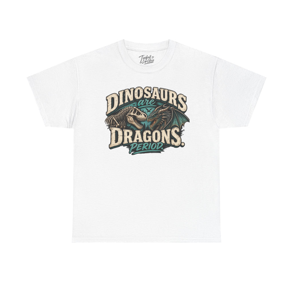 Dinosaurs are Dragons Unisex Heavy Cotton Tee