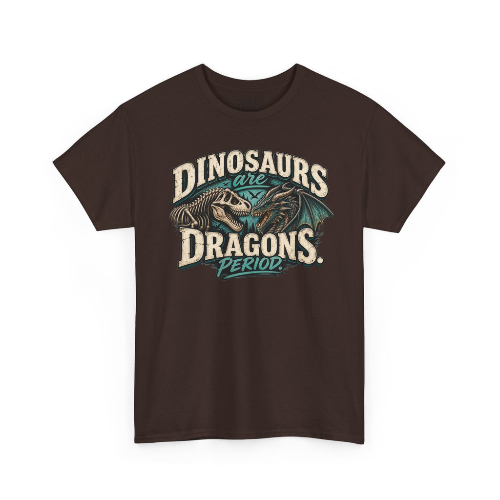 Dinosaurs are Dragons Unisex Heavy Cotton Tee