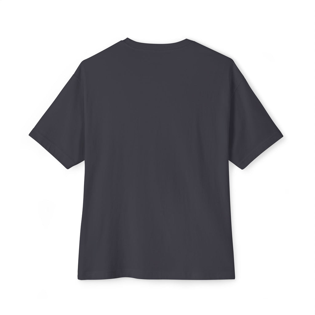 Never A Straight Answer front Unisex Oversized Boxy Tee