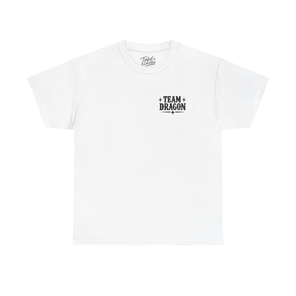 Team T-Rex vs Dragon Unisex Heavy Cotton Tee