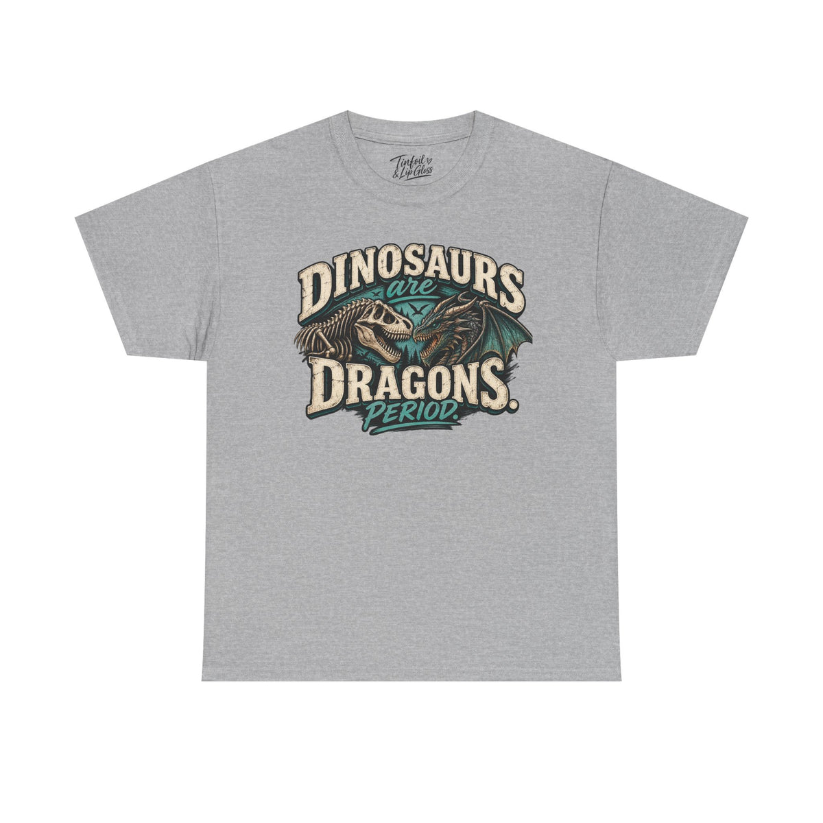 Dinosaurs are Dragons Unisex Heavy Cotton Tee