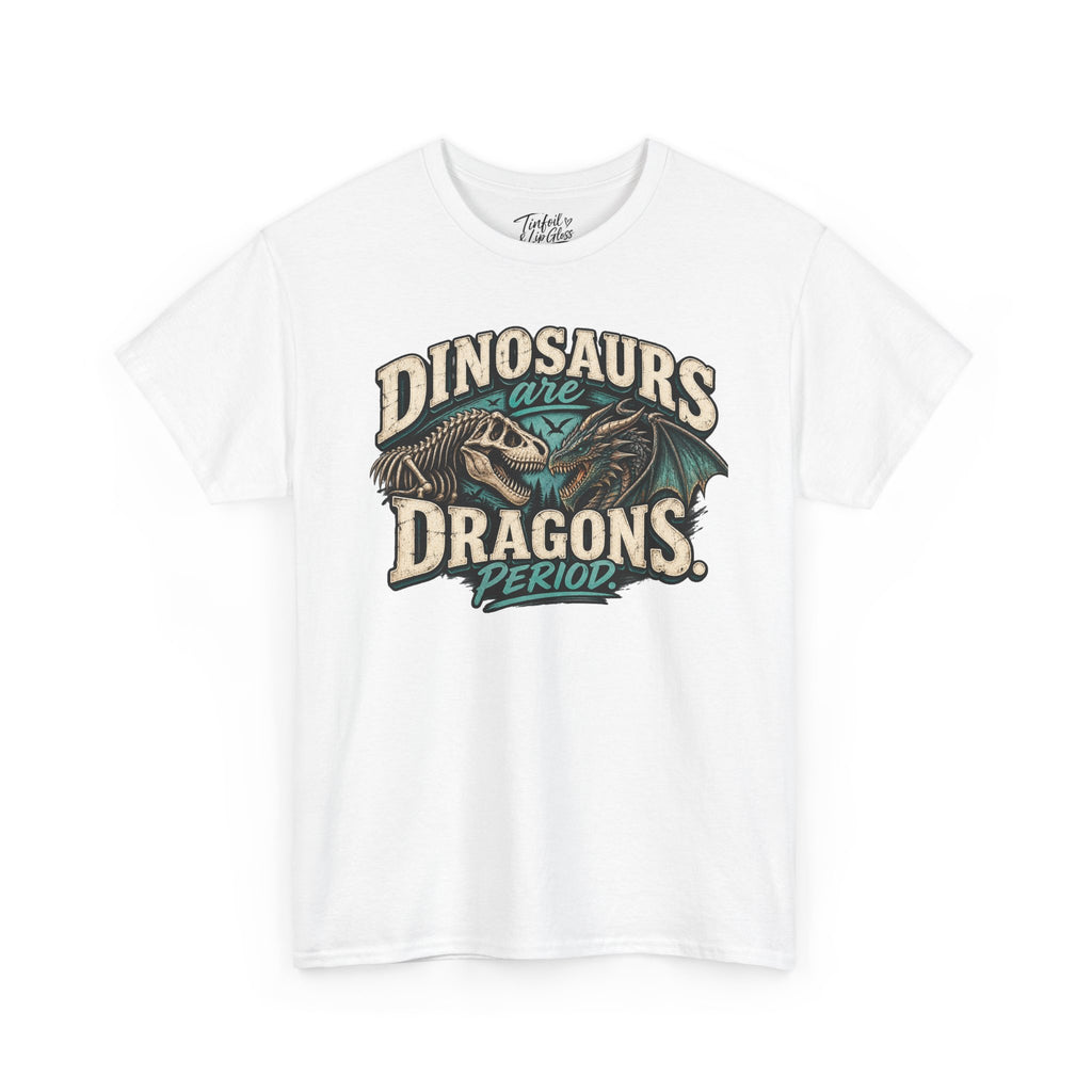 Dinosaurs are Dragons Unisex Heavy Cotton Tee