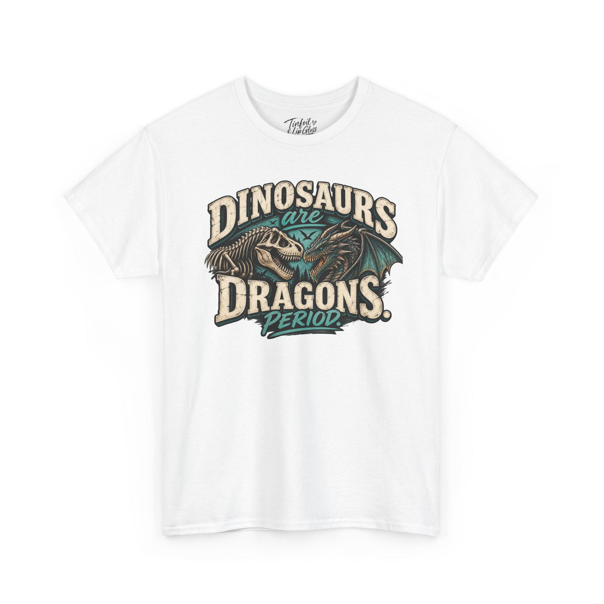 Dinosaurs are Dragons Unisex Heavy Cotton Tee